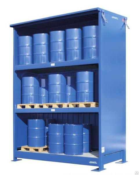 Складской контейнер 3PK 414.   O для хранения 9 еврокубов с опасными веществами